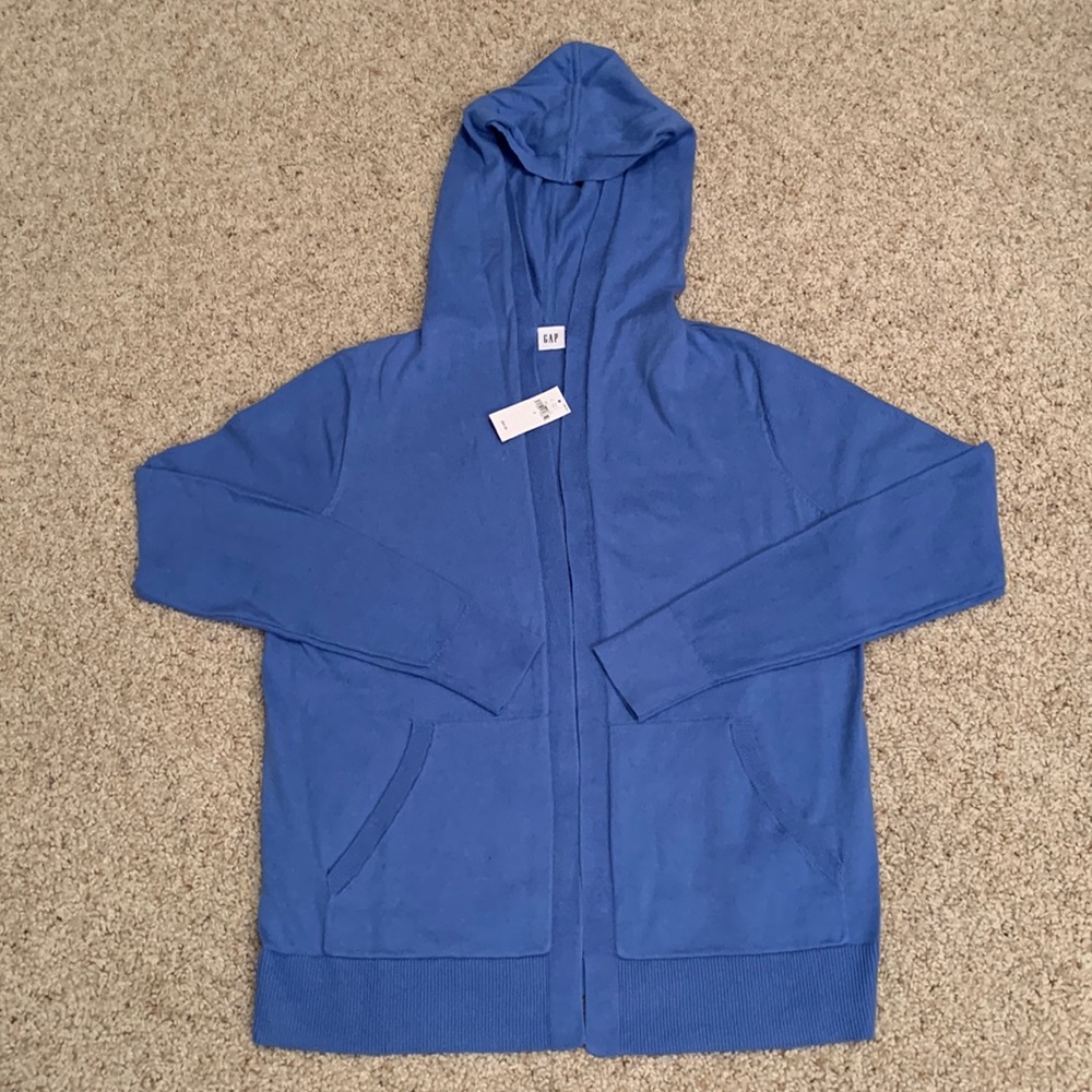 NWT - Gap
Hooded Open Sweater Cartigan
Blue (Size S)
